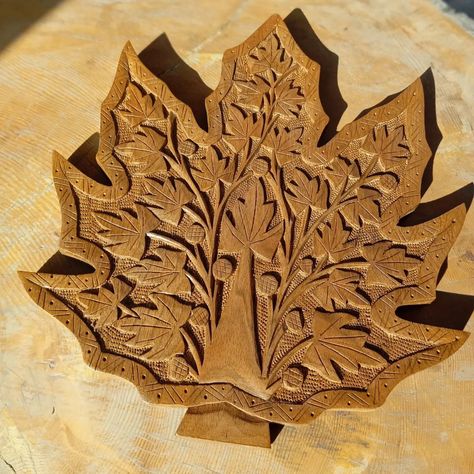 Kashmiri Wooden Leaf Make it your our precious Hand-Made crafted with love wood carved leaf 😍 #kashmirart #ajk #wood #woodcarving #woodlovers #art Pakistan Art, Kashmir Pakistan, Wooden Leaf, Azad Kashmir, Wood Carved, Art Movement, Walnut Wood, Wood Carving, Make It