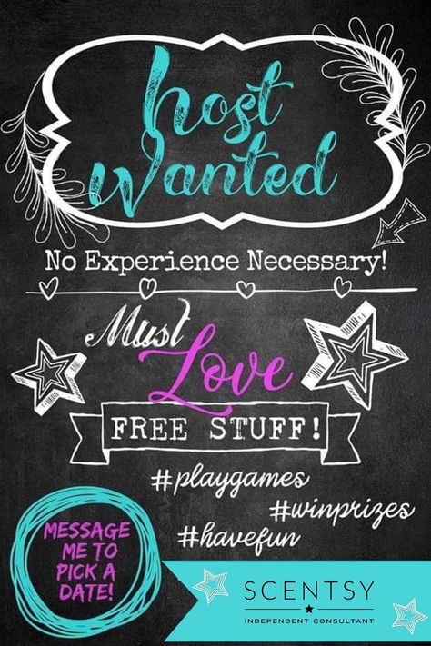 Host A Scentsy Party, Scentsy Hostess, Scentsy Hacks, Scentsy Sample Ideas, Hostess Wanted, Scentsy Pictures, Scentsy Flyers, Scentsy Facebook Party, Scentsy Facebook