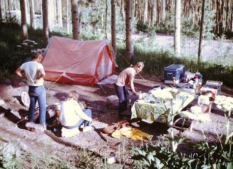 30 Found Photos Show What Camping Looked Like in the 1960s and ’70s ~ Vintage Everyday 70s Camping, Vintage Tent Camping, 80s Camping, 70s Summer Camp, 1970s Camping Aesthetic, 1920s Camping, Vintage Camping Photos, Metal Room, Stay Overnight