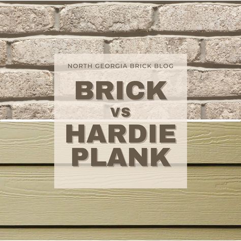 Decisions, decisions!🤔 When it comes to choosing a building material for your home exterior, it is important to compare the long-term differences. For example, HardiePlank fiber cement siding may be cheaper to start, but you may be surprised to learn how the benefits of brick stack up over time. Check out our blog to learn more!📝 #brickisbetter #homeexterior #homevalue #northgeorgiabrick https://bit.ly/3dQx5u8 Fiber Cement Lap Siding, Time Budget, Hardie Board, Boost Curb Appeal, Fiber Cement Siding, Cement Siding, Exterior Inspiration, Artificial Wood, Hardie Plank