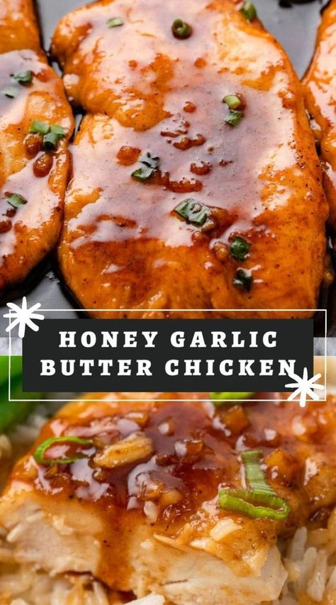 Honey Sauce For Chicken, Honey Butter Chicken, Chicken Smothered, Chicken Cutlet Recipes, Honey And Soy Sauce, Butter Chicken Recipe, Garlic Butter Chicken, Sauce For Chicken, Honey Garlic Chicken