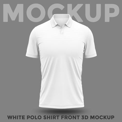 Mockup Packaging, Polo Shirt Outfits, Eye Logo, Shirt Outfits, Jersey Vintage, White Polo Shirt, Shirt Template, Yellow Images, Shirt Football