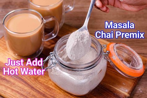 Chai Tea Mix Recipe, Chai Spice Mix Recipe, Chai Spice Recipe, Chai Spice Mix, Ginger Tea Recipe, Chai Tea Recipe, Chai Coffee, Cold Coffee Recipes, Spiced Drinks