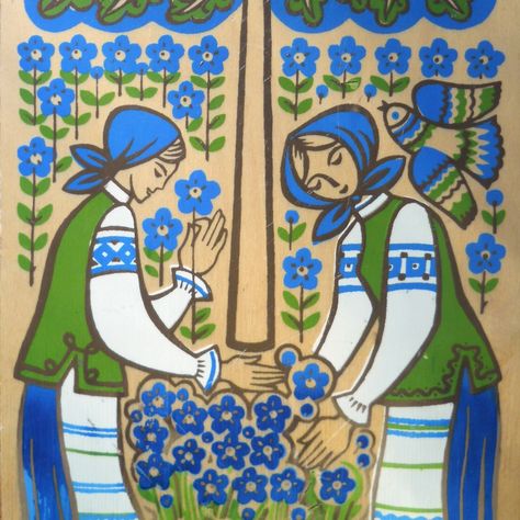 Russian folk art board Eastern European Folk Art, Slavic Folk Art, Folk Art Designs, European Folk Art, Farm Quilt, Russian Folk Art, Russian Folk, European Art, Russian Art