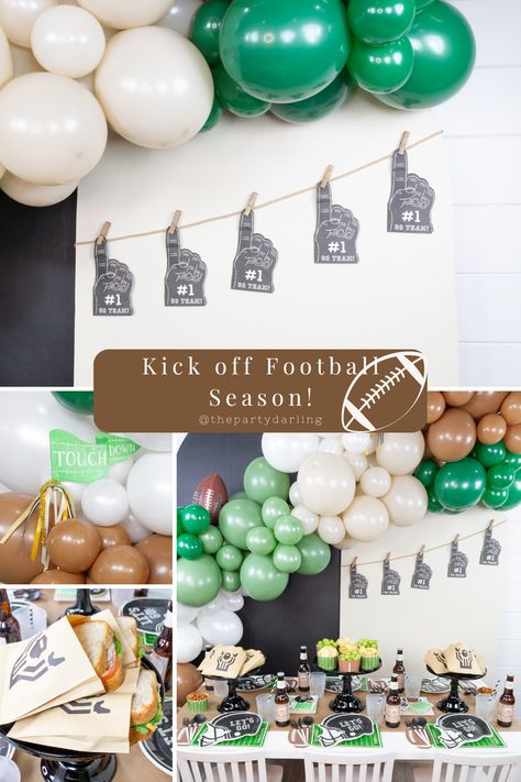 Touchdown! 🏈 Throw a party to kick off football season! Tailgate season is upon us and we're so pumped! We're so ready for metal pans of taco 🌮 meat, coolers with 🍻 drinks, team spirit 🤠 and conversations with fellow football 🏈 fans.  We have a new blog out with all the juicy details for how we put together this party! 🕺🏼 From balloon decor to yummy snacks, let us be your one stop shop for all things party! 🥳 Who's your favorite football team?🏈 Kick Off Party Ideas, Kick Off Football, Football Party Supplies, Football Party Decorations, Football Parties, Start Of School, Football Theme Party, Team Party, Football Theme