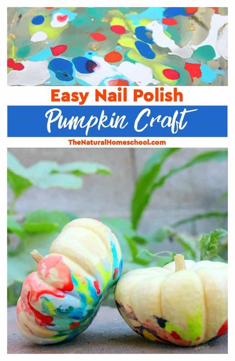 Pumpkin Craft For Kids, Easy Nail Polish, Pumpkins Preschool, Halloween Themed Activities, Pumpkin Craft, Pumpkin Activities, Nail Polish Crafts, Autumn Activities For Kids, Themed Activities