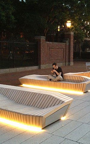 The Humble Public Bench Becomes Comfortable, Inclusive, and Healthy Public Seating, Renzo Piano, Lan Can, Parametric Design, Landscape And Urbanism, Urban Furniture, Urban Park, Street Furniture, Street Design