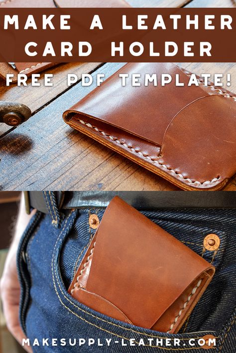 Card Wallet Template Free, Leather Card Holder Pattern Pdf Free, Free Leather Patterns Pdf, Leather Patterns Free, Leather Projects Templates, Leather Craft Patterns Free Printable, Free Leather Patterns, Leather Card Wallet Pattern, Leather Card Holder Pattern