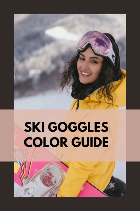 It is essential to wear something over your eyes while you are skiing. You may like to wear sunglasses, but there are some days when only a pair of ski goggles will do. Cute Ski Goggles, Oakley Ski Goggles, Oakley Ski, Oakley Prizm, Clothing Reference, Cream Jacket, Color Guide, Sk Ii, Ski Goggles