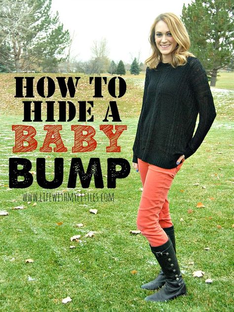 How to hide a baby bump: tips on what to wear to hide your baby bump when you're still trying to keep it a secret! So helpful! Hiding Pregnancy, Baby Gender Prediction, Pregnancy Hacks, Cute Maternity Dresses, Pregnancy Bump, Pumping Moms, Trimesters Of Pregnancy, Pregnancy Outfits, Baby Gender