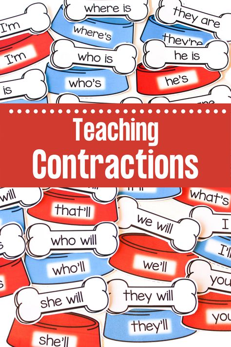 Hands On Learning 2nd Grade, Literacy Games 2nd Grade, Contractions Activities 2nd, Second Grade Homeschool Activities, Second Grade Ela Activities, Contractions 1st Grade, Second Grade Literacy Activities, Grade 2 Literacy Centers, Grade 3 Literacy Centers