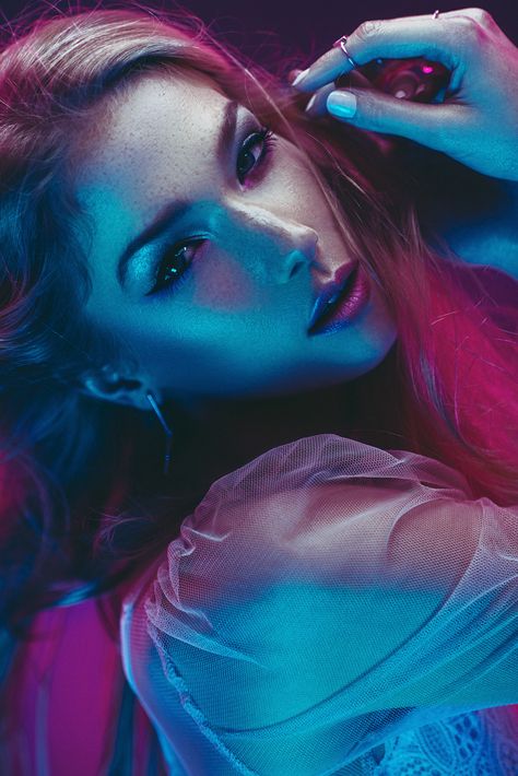 Jake Hicks Photography Colour Gel Photography, Portrait Tutorial, Toni And Guy, Portrait Lighting, Beyond Beauty, Beauty Shoot, Colorful Portrait, Complimentary Colors, Freelance Photographer