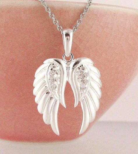 Angel Wings Pendant, Angel Wings Necklace, Necklaces Ideas, Angel Wings Jewelry, Wings Pendant, Wings Necklace, Wing Jewelry, Angel Wing Necklace, Angel Wing Pendant