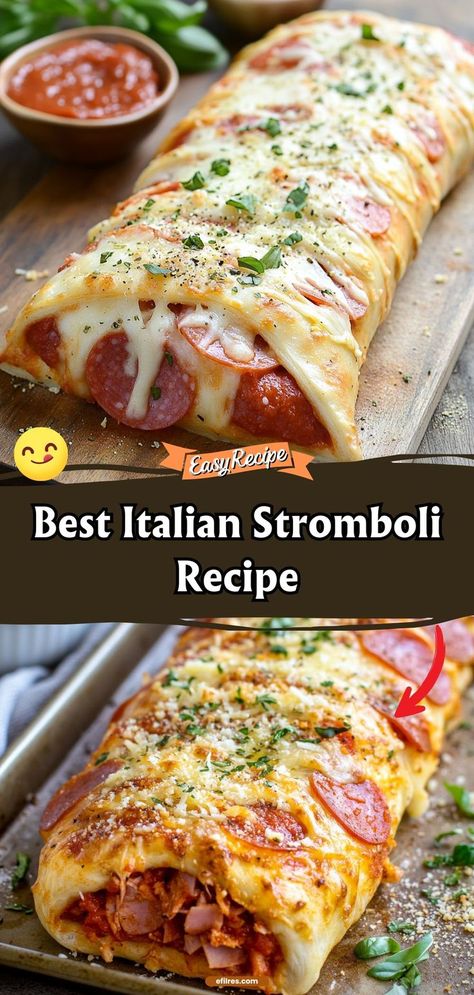 Sausage Pepperoni Stromboli, Things To Make With Salami, Pepperoni Stromboli With Pizza Dough, Italian Stromboli With Pizza Dough, Stromboli Filling Ideas, Fun Friday Night Dinner Ideas, Stuffed Pizza Dough, Stromboli With Pizza Dough, Italian Stromboli Recipe