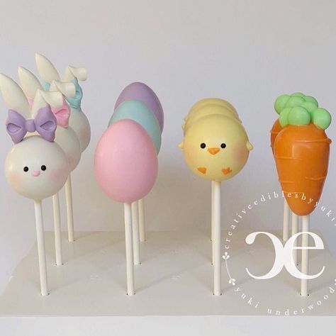 #eastercakepops #easter #creativeediblesbyyuki #cakepops Cake pop stand by @brpboxshop Bunny ear silicone mold by @lollicakesbyella Cake… Easter Cake Balls, Cake Pops Stand, Cake Pop Stand, Diy Cake Pops, Easter Cake Pops, Cake Pop Designs, Easter Sweets, Cake Pop Stands, Cake Pop Recipe