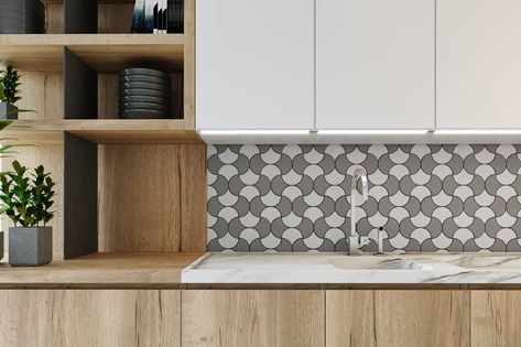 How and Where to End Backsplash on an Open Wall - Homenish Ending Backsplash On Open Wall, End Backsplash On Open Wall, Backsplash On Open Wall, Where To End Backsplash, Traditional Backsplash, Easy Backsplash, Modern Kitchen Backsplash, Neutral Backsplash, Backsplash Wallpaper