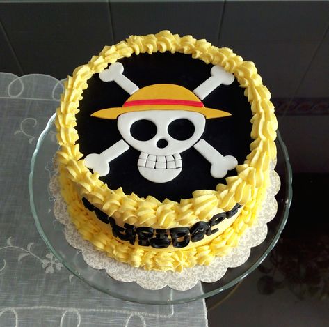 Tarta One Piece One Piece Cakes Birthdays, One Piece Anime Cupcakes, One Piece Anime Cake Ideas, Kue One Piece, One Piece Anime Cake Design, Luffy Cake One Piece, One Piece Anime Party, Gateau One Piece, One Piece Cake Anime