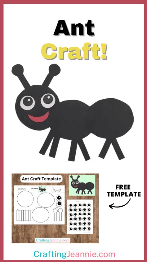 Preschool Insects Crafts, Preschool Bug Crafts, Preschool Ant, Ant Craft, Ants Activities, Bug Craft, Ant Crafts, Origami Paper Flowers, Ant Art