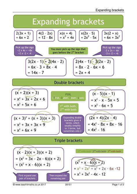 Addmath Form 4, Math Revision, Year 7 Maths, Bracket Ideas, Math Examples, Ideas Notes, Teaching Math Strategies, Foil Method, Math Answers