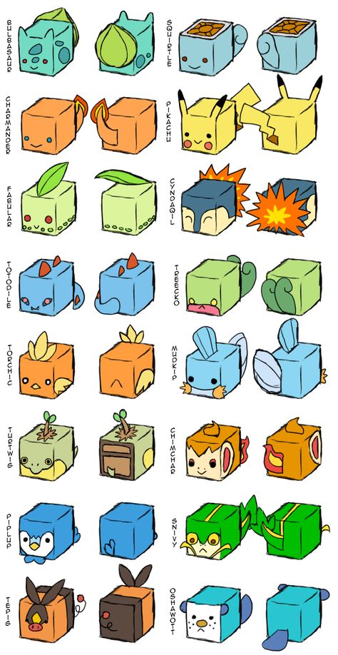 Pokemon Cube Pokemon Crafts Diy, Pokemon Diy Crafts, Paper Toys Bt21, Paper Toy Disney, Pokemon Origami, Pokemon Papercraft, Paper Toy Car, Pokemon Crafts, Paper Toy Printable