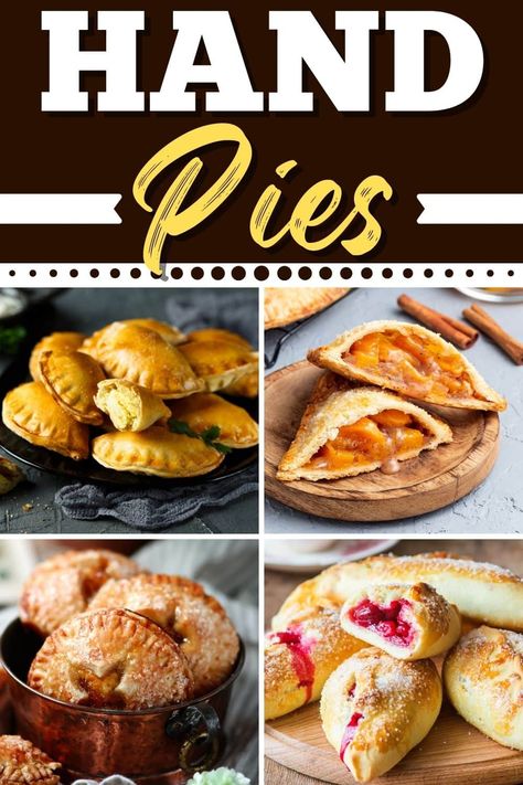 Hand Pies Breakfast, Fried Pies With Store Bought Pie Crust, Hand Held Pie Recipes, Hand Held Pies Desserts, Puff Pastry Hand Pies Desserts, Curry Hand Pies, Hamburger Hand Pies, Easy Hand Pie Recipes, Dinner Pie Ideas