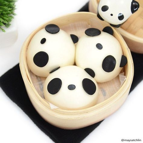 (198) Panda Steamed Buns | Edible Heaven | Pinterest