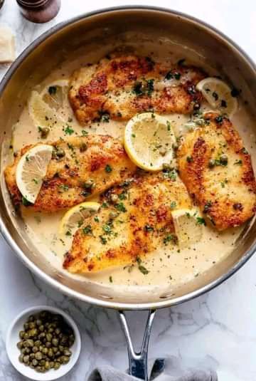 Ina Garten  🍜🍛🎂 | CREAMY LEMON PARMESAN CHICKEN PICCATA | Facebook Creamy Lemon Parmesan Chicken, Lemon Parmesan Chicken, Lemon Chicken Piccata, Pioneer Woman Ree Drummond, Creamy Lemon Chicken, Lemon Salt, Parmesan Chicken, Chicken Piccata, Ree Drummond