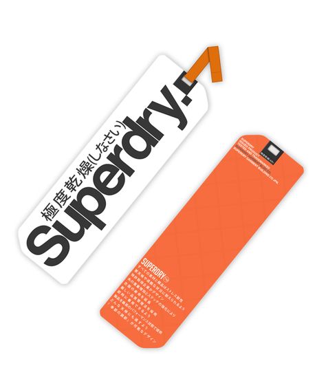 Superdry Shirt Tag on Behance Dress Packaging, Desain Merek, Clothing Labels Design, Hang Tags Clothing, Hang Tag Design, Clothing Packaging, Shirt Tag, Sports Graphic Design, Ui Design Inspiration