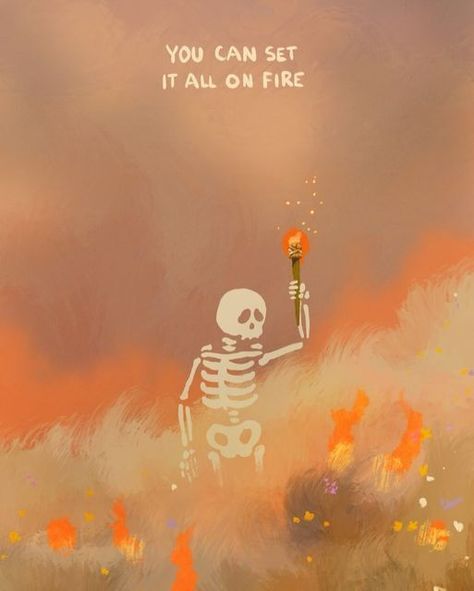 #pinterest#wallpaper Punk Phone Wallpaper, Arson Aesthetic, Instagram Autumn, Halloween Autumn, Art Animation, Skeleton Art, 2025 Calendar, Clothing Pieces, Cool Wallpapers Art