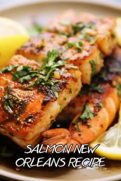 Last Updated on July 25, 2023 This easy and delicious Salmon New Orleans is a perfect way to enjoy the flavors of Louisiana in your own home. If you’re looking for an easy yet incredibly flavorful way to enjoy salmon, then look no further than this New Orleans-inspired dish. Plus its combination of proteins will ... Read more New Orleans Salmon, Salmon New Orleans Recipe, Salmon New Orleans, Salmon With Shrimp, Frozen Salmon Recipe, Southern Cookbook, Stuffed Salmon, Recipe Salmon, New Orleans Recipes