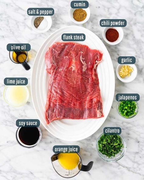 Mexican Style Flank Steak Marinade, Flank Steak Street Tacos Recipe, Carne Asada On The Grill, Best Steak Taco Marinade, Flank Steak For Tacos, Carne Asada Marinade With Beer, Carne Asada Flank Steak, Beef Taco Marinade, Carne Asada Steak Tacos