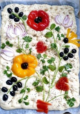 The Easiest Sourdough Focaccia - Gemma’s Bigger Bolder Baking Sourdough Focaccia Recipe, Sourdough Focaccia, Bigger Bolder Baking, Baking Cookbooks, Focaccia Recipe, Decorações Com Comidas, Recipe Baking, Bread Art, Baking Recipe