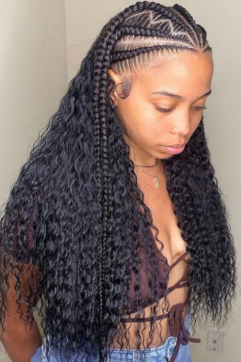 Tribal Braids: Discover the best tribal braids hairstyles, tribal braids with box braids, tribal braids hairstyles side part, tribal braids hairstyles middle part, tribal braids with beads, tribal braids with curls, tribal braids with knotless braids and a lot more. #tribalbraids #tribalbraidstyle #braids #braidedhairstyle #braidedhairstylesforblackwomen #cornrows #protectivehairstyles Weave Hairstyles Braided, Feed In Braids Hairstyles, Quick Weave Hairstyles, Braided Cornrow Hairstyles, Braids Hairstyles Pictures, Feed In Braid, Braids With Beads, Braids With Curls, Girls Hairstyles Braids