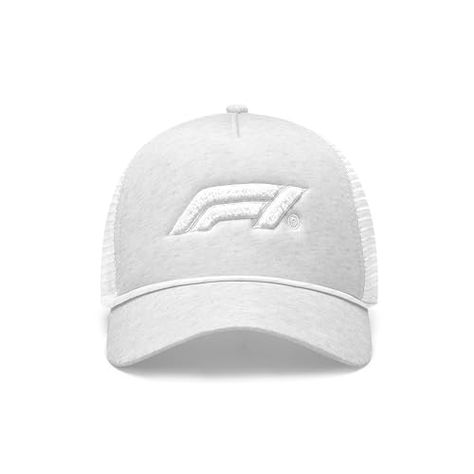 Formula 1 Logo, Drawcord Detail, F1 Logo, Fabric Logo, White Heather, Cap Style, 1 Logo, Kids Luggage, Trucker Cap