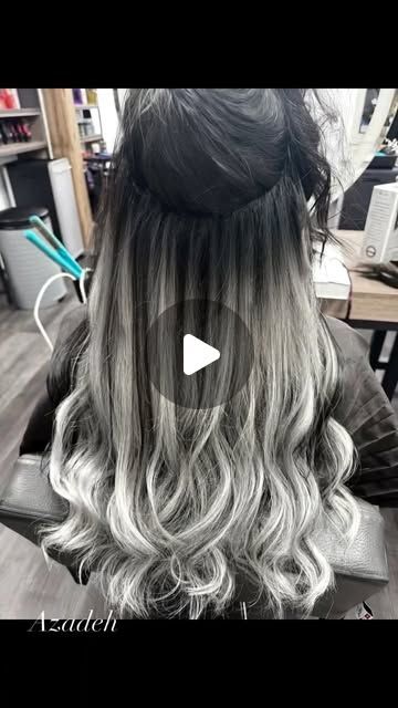 Azadeh on Instagram: "#hairstyles #balayage #hair #ludwigslust #haircolor #hamburg #hairextensions #haarverlängerung #haartressen #ombre @stopperka_hair_and_cosmetics @orientalischer_friseur" Dark Roots Grey Hair Balayage, Ombre Balayage Hair, Hairstyles Balayage, Instagram Hairstyles, Dark Roots, Ombre Balayage, Gray Hair, Grey Hair, Balayage Hair