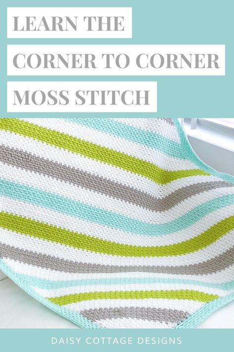 Moss Stitch Crochet Blanket Pattern Free, Corner To Corner Blanket Pattern, Crochet C2c Baby Blanket, C2c Moss Stitch Crochet Pattern Free, Crochet Corner To Corner Pattern Free, C2c Baby Blanket Pattern Free Crochet, Free Crochet Moss Stitch Blanket Patterns, Corner To Corner Baby Blanket Crochet, Crochet Afgans Patterns