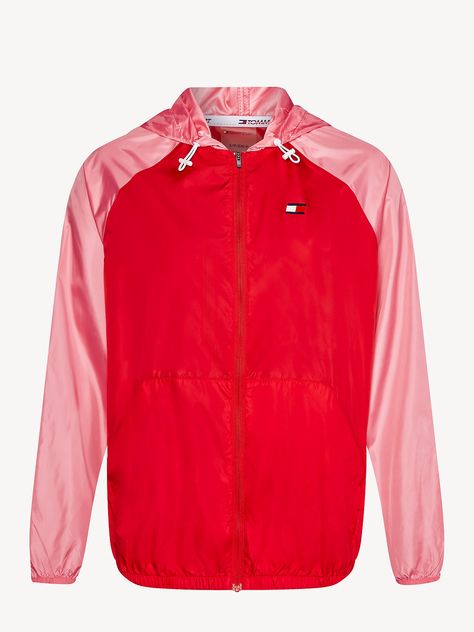 Colour-Blocked Windbreaker | RED | Tommy Hilfiger Women's Coats And Jackets, Coats And Jackets, Women's Coats & Jackets, Women's Coats, Web Store, Coats Jackets Women, Signature Style, Puma Jacket, Color Block