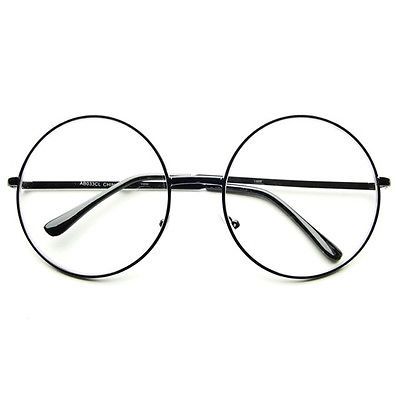 Oversized Large Clear Lens Retro Round Circle Glasses Eyeglasses in Black R321 | Clothing, Shoes & Accessories, Women's Accessories, Other Women's Accessories | eBay! Clear Circle Glasses, Clear Round Glasses, Retro Eye Glasses, Oversized Round Glasses, Round Eye Glasses, Circular Glasses, Mens Eye Glasses, Circle Glasses, Retro Eyeglasses