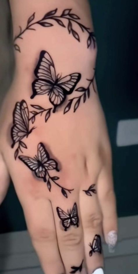 Tattoo Going Around Arm, Diva Tattoo Ideas, Hand Tats For Women Simple, Disney Hand Tattoos For Women, Tattoo Pictures, Mini Tattoos With Meaning Unique, Faith Hand Tattoos, Tattoo Ideas Female Butterfly On Hand, Manly Tattoos Ideas