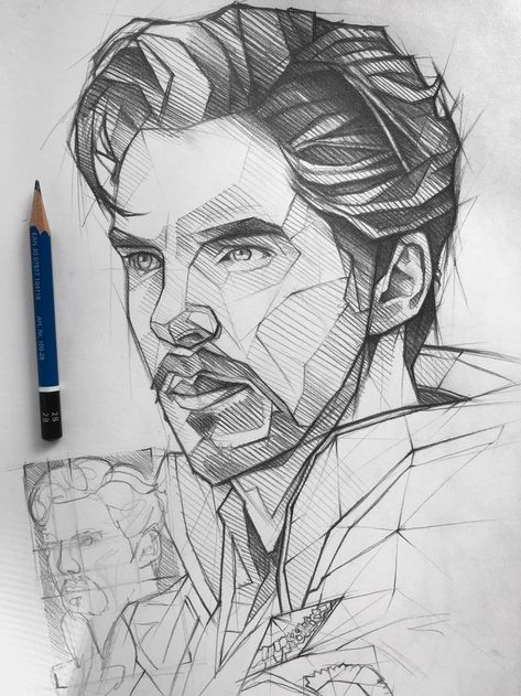 A sketch of Dr. Strange because I'm excited for him to be in the new Spider Man movie ahh Strange Drawing Ideas, New Spider Man Movie, Dr Strange Sketch, Sketch Marvel, Dr Stephen Strange, Marvel Canvas, Spider Man Movie, Marvel Art Drawings, Drawing Superheroes