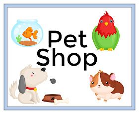 Musings of an Average Mom: Pet Shop Printables Preschool Pet Activities, Pretend Play Ideas, Pet Study, Pet Activities, Pretend Play Printables, Pet Adoption Certificate, Cardboard Projects, Prek Activities, Teach English To Kids