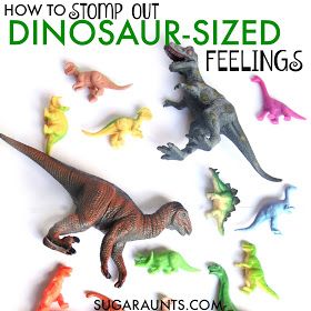 Dinosaur themed sensory (proprioception) heavy work activities for organizing and calming sensory input. This is perfect for a child who seeks out sensory stimulation. Worrysaurus Activities, Dinosaur Social Emotional Activities, Dinosaur Emotions, Proprioception Activities, Proprioceptive Activities, Dinosaur Lesson, Play Therapy Activities, Social Emotional Activities, Big Feelings