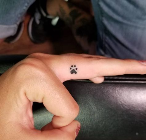 70+ Best Paw Print Tattoo Ideas for Dog Lovers | Page 10 of 15 | The Paws Paw Print Tattoo Ideas, Tiny Tattoos For Women, Dog Print Tattoo, Cute Finger Tattoos, Pawprint Tattoo, Dog Paw Tattoo, Small Finger Tattoos, Finger Tattoo For Women, Finger Tattoo Designs