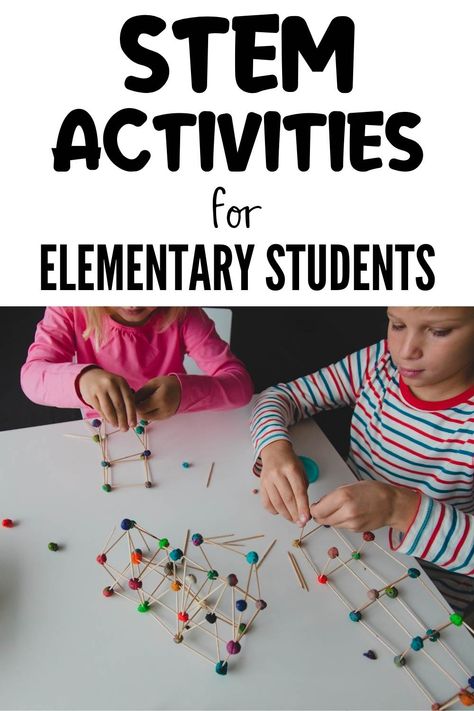 STEM activities are great for all ages but STEM activities for elementary students are especially engaging. Keep kids learning with educational hands-on activities that encourage them to develop problem-solving skills and critical thinking skills. Which STEAM activity will your elementary students enjoy first? Science For Elementary Students, Steam For Elementary Students, Problem Solving Activities For Kids Critical Thinking, Student Activities Elementary, Elementary Kids Activities, Preschool Problem Solving Activities, Engaging Activities For Kids, Fun Activities For Elementary Students, Elementary Activities Fun For Kids