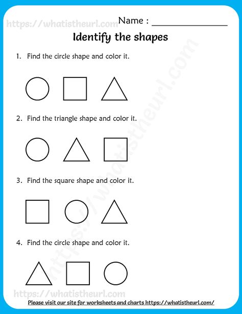 Identify Shapes Worksheet, Pre Primary Worksheet English, Prep Class Activities, Pre Primary Worksheet, English Preschool Worksheets, Shape Worksheets For Kindergarten, Shapes Worksheets For Kids, Science Worksheets For Kindergarten, Primary Worksheets