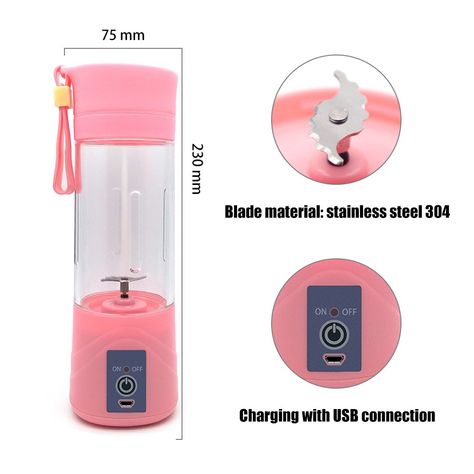 Atongm Juicer Cup Fruit Mixing Machine Portable Personal Blender Size Usb Electric Rechargeable Mixer Blender Water Bottleï¼ˆ400MLï¼‰ pink *** To view further for this item, visit the image link.-It is an affiliate link to Amazon. #BlenderCoffee Juice Blender, Fruit Blender, Juicing With A Blender, Mini Blender, Fruit Juicer, Electric Juicer, Smoothie Makers, How To Make Smoothies, Blender Bottle