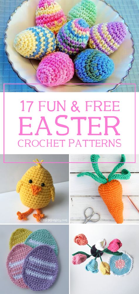 Easter Items To Make And Sell, Crochet Easter Decor, Crocheted Easter Baskets, Easter Crochet Projects, Crocheted Easter Items, Crocheted Easter Eggs, Easter Egg Crochet Patterns Free, Free Easter Crochet Patterns, Crochet Patterns Using Cotton Yarn