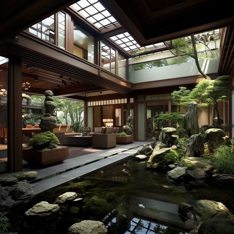 7+ Tips for Implementing Japanese Style in Your Home Design • 333+ Images • [ArtFacade] Rich Traditional Japanese House, Wealthy Japanese Home, Modern Asian House Interior, Dream House Japanese Style, Asian Style Home Exterior, Japanese Swedish Interior Design, Simple Japanese House, Japan Modern House Japanese Style, Japanese Style Homes