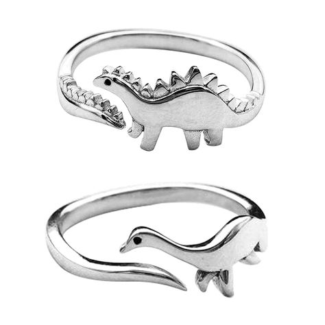 PRICES MAY VARY. Tyrannosaurus and Triceratops rings：Going back to the Jurassic era is an interesting thing I think Tyrannosaurus and Triceratops will be a very suitable couple, just like you and me Legend has it that 200 million years ago, a Tyrannosaurus fell in love with a triceratops. Regardless of the opposition of their respective dragon clan, they decided to elope to the Alex Forest to avoid being chased by the same clan. One eats meat and the other is vegetarian, and lives happily togeth Animal Rings Jewelry, Dinosaur Ring, Dinosaur Jewelry, Unusual Rings, Ring Trends, Animal Rings, Adjustable Jewelry, Bestie Gifts, Cute Dinosaur