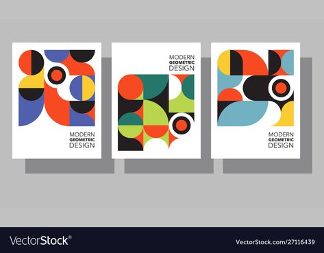 Bauhaus Illustration, Bauhaus Graphic Design, Teaching Graphic Design, Geometric Graphic Design, Retro Color Palette, Stock Design, Geometric Inspiration, Bauhaus Style, Bauhaus Design